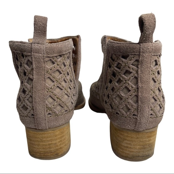 Jeffrey Campbell Taggart Leather Suede Cutout Booties 7 1/2 - Picture 4 of 11
